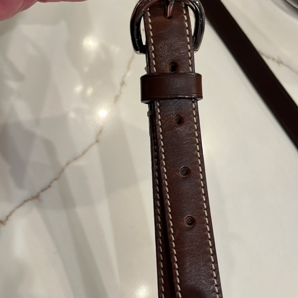 Like New Dooney Bourke Small Red Shoulder/Crossbody Bag. All Weather Leather. - Picture 12 of 16